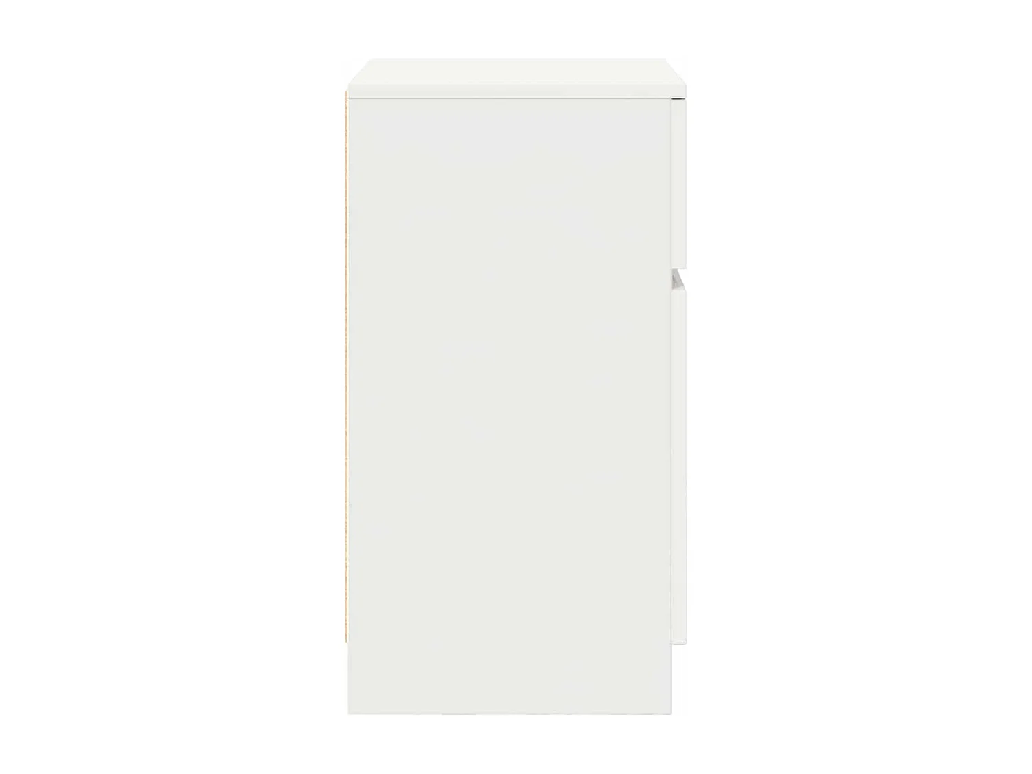 Table de chevet blanc 39x35x65 cm bois d’ingénierie