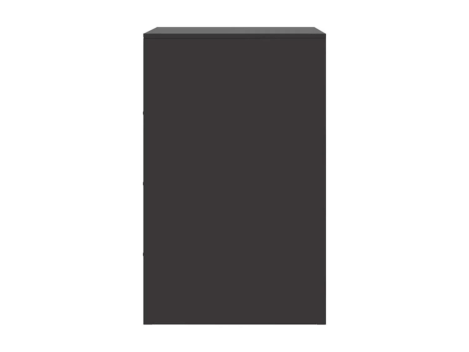 Table de chevet noir 34,5x39x62 cm acier