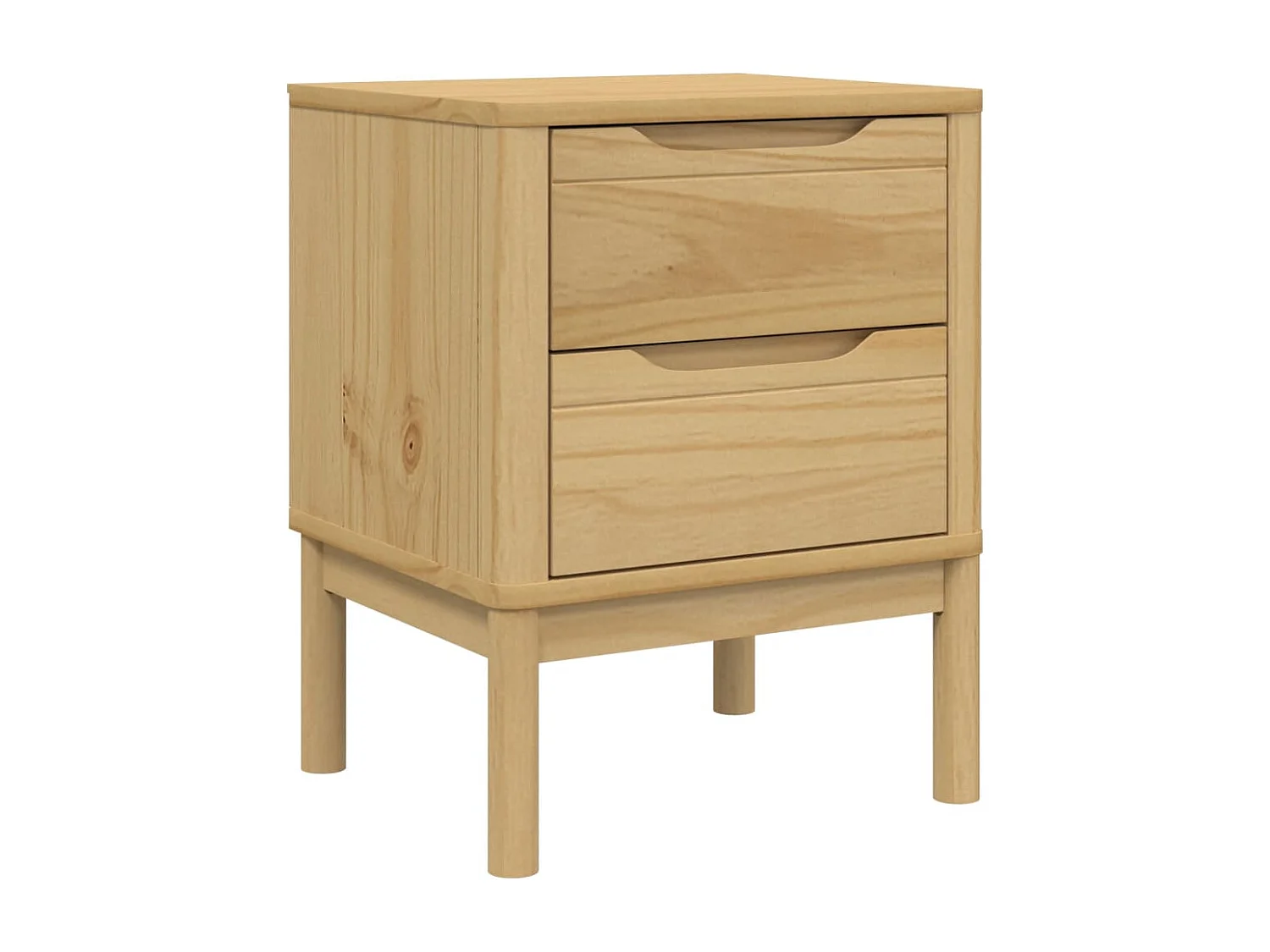 Table de chevet cire marron 45x39x57 cm Bois de pin massif