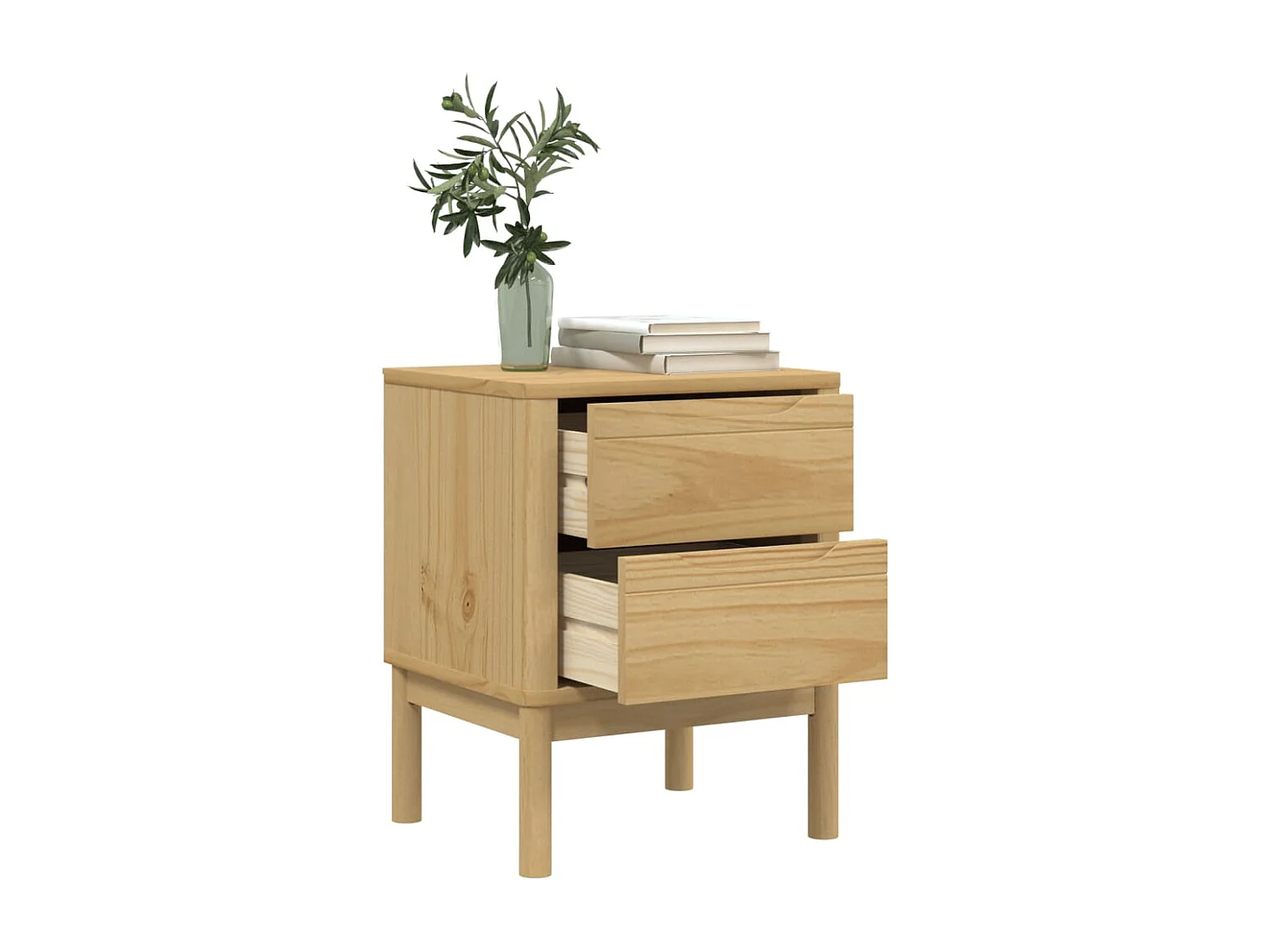 Table de chevet cire marron 45x39x57 cm Bois de pin massif