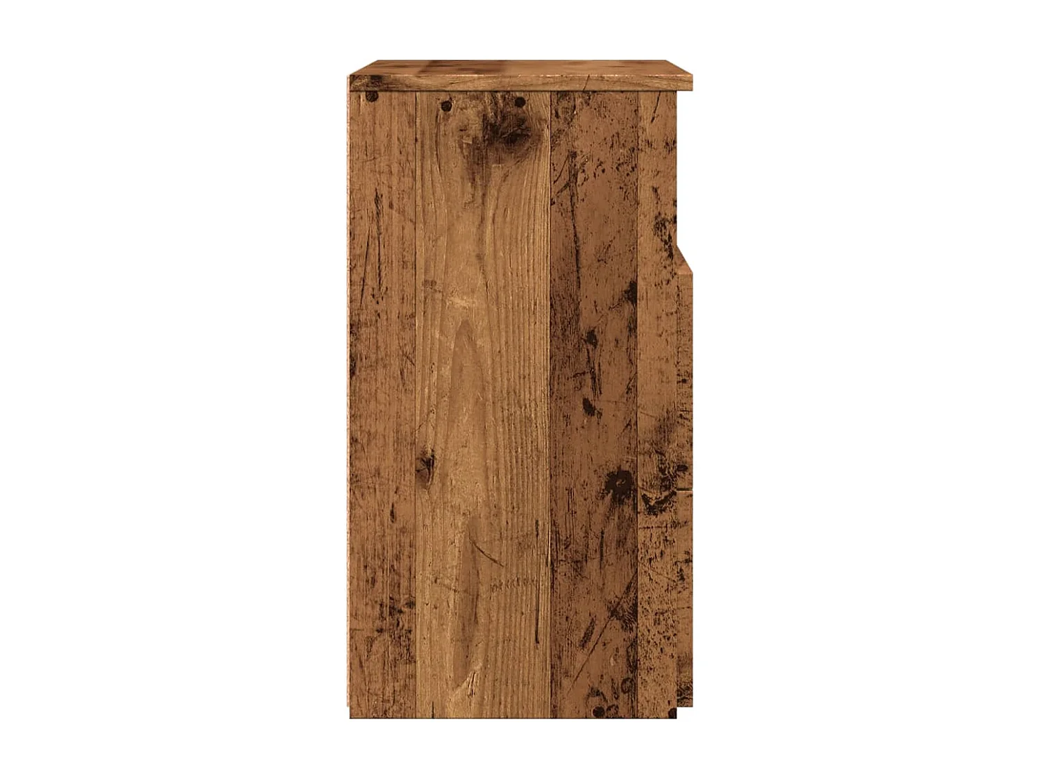 Tables de chevet 2 pièces vieux bois 50x32x60 cm bois d'ingénierie