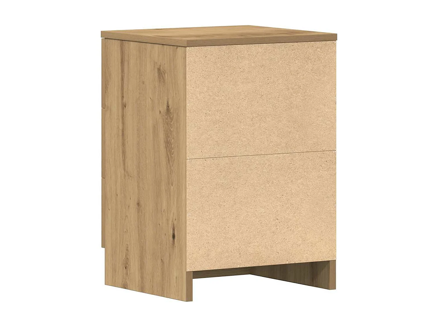 Tables de chevet 2 pièces chêne artisanal 38x35x55 cm