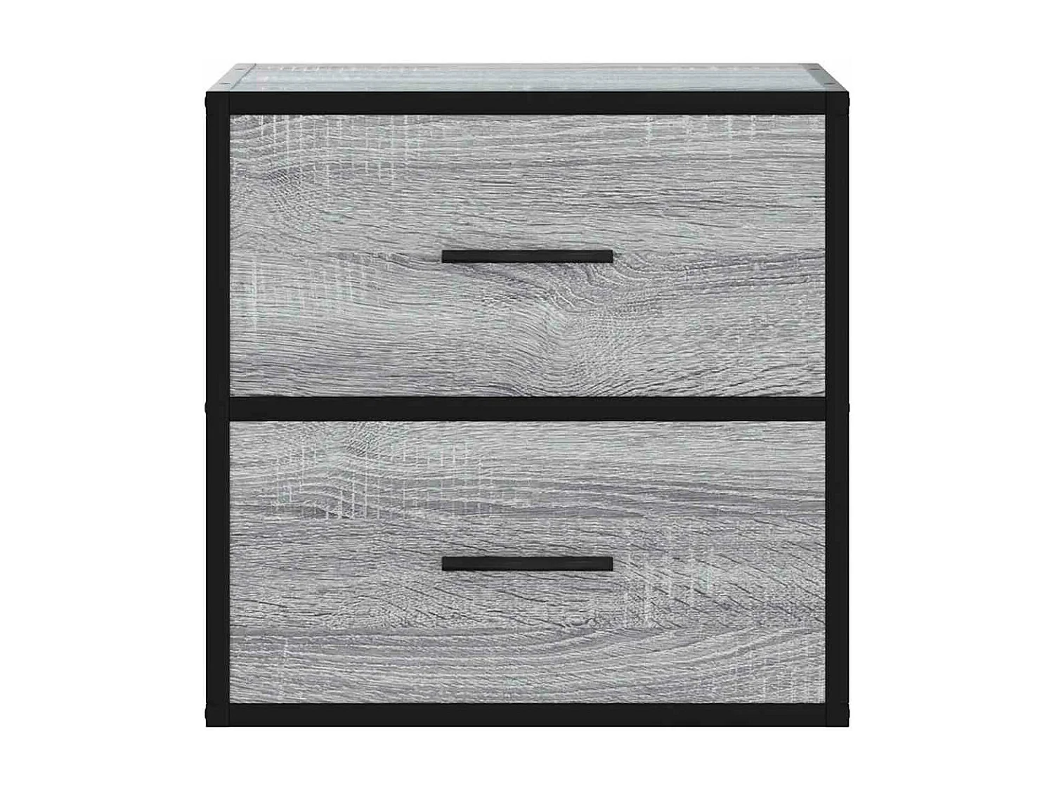 Tables de chevet murales 2 pièces sonoma gris 40x31x39,5 cm