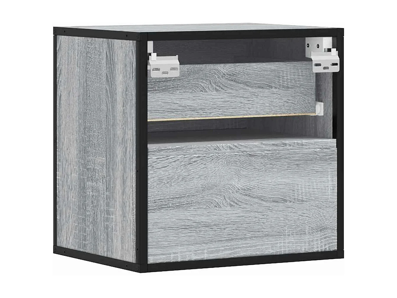 Tables de chevet murales 2 pièces sonoma gris 40x31x39,5 cm