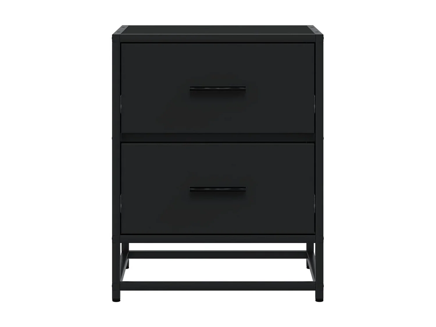 Nachtkastjes 2 st 40x31x50 cm bewerkt hout zwart