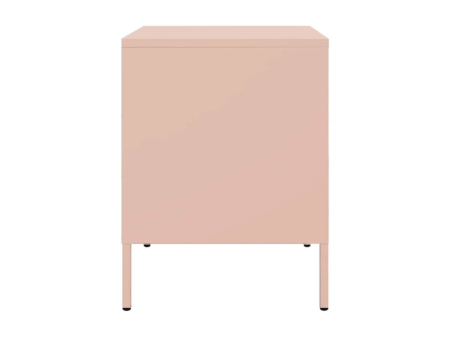 Mesa de cabeceira 36x39x50,5 cm aço rosa