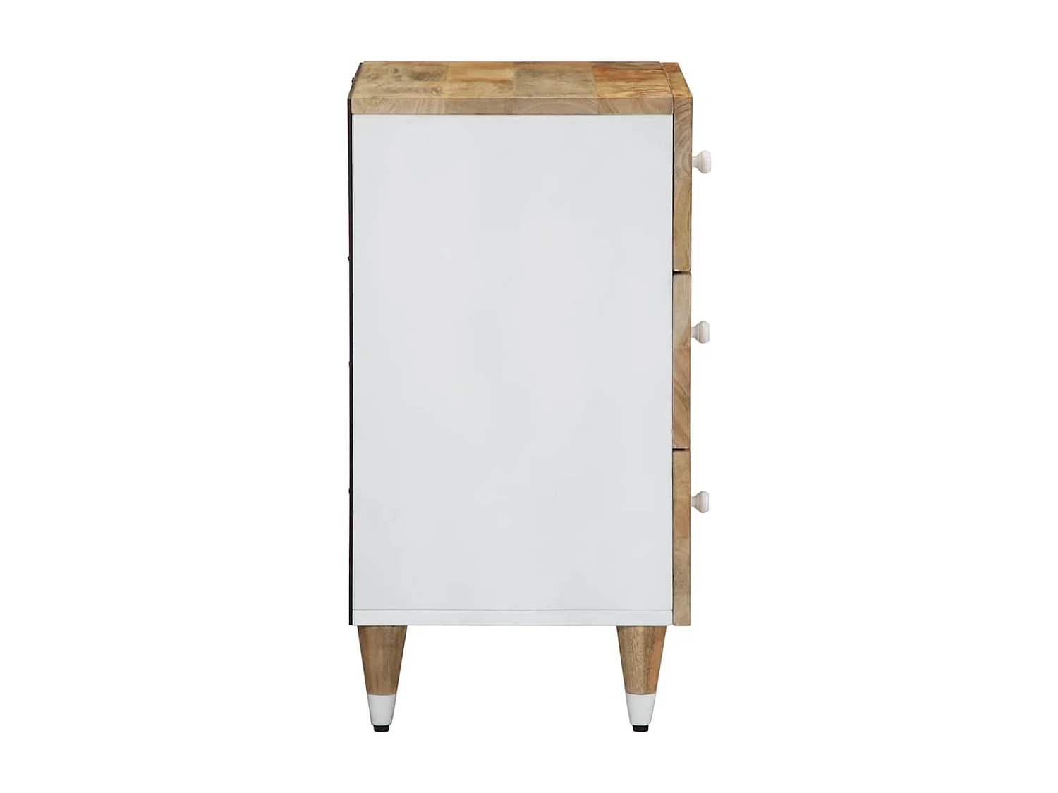 Mesa de cabeceira 50x33x60 cm madeira de mangueira maciça