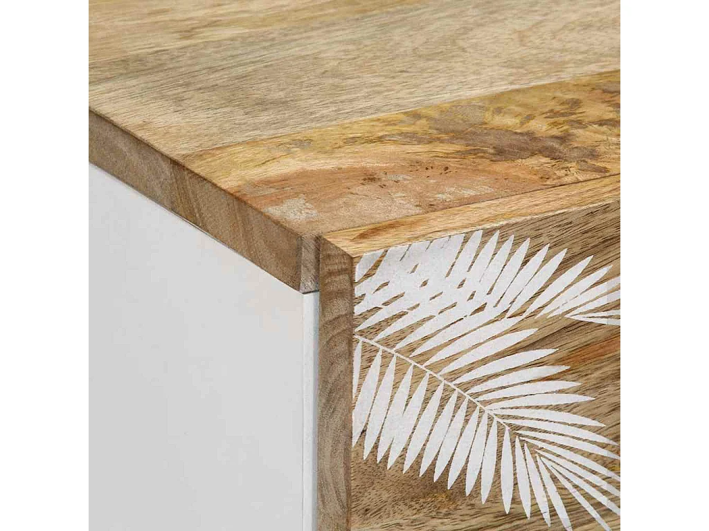 Mesa de cabeceira 50x33x60 cm madeira de mangueira maciça