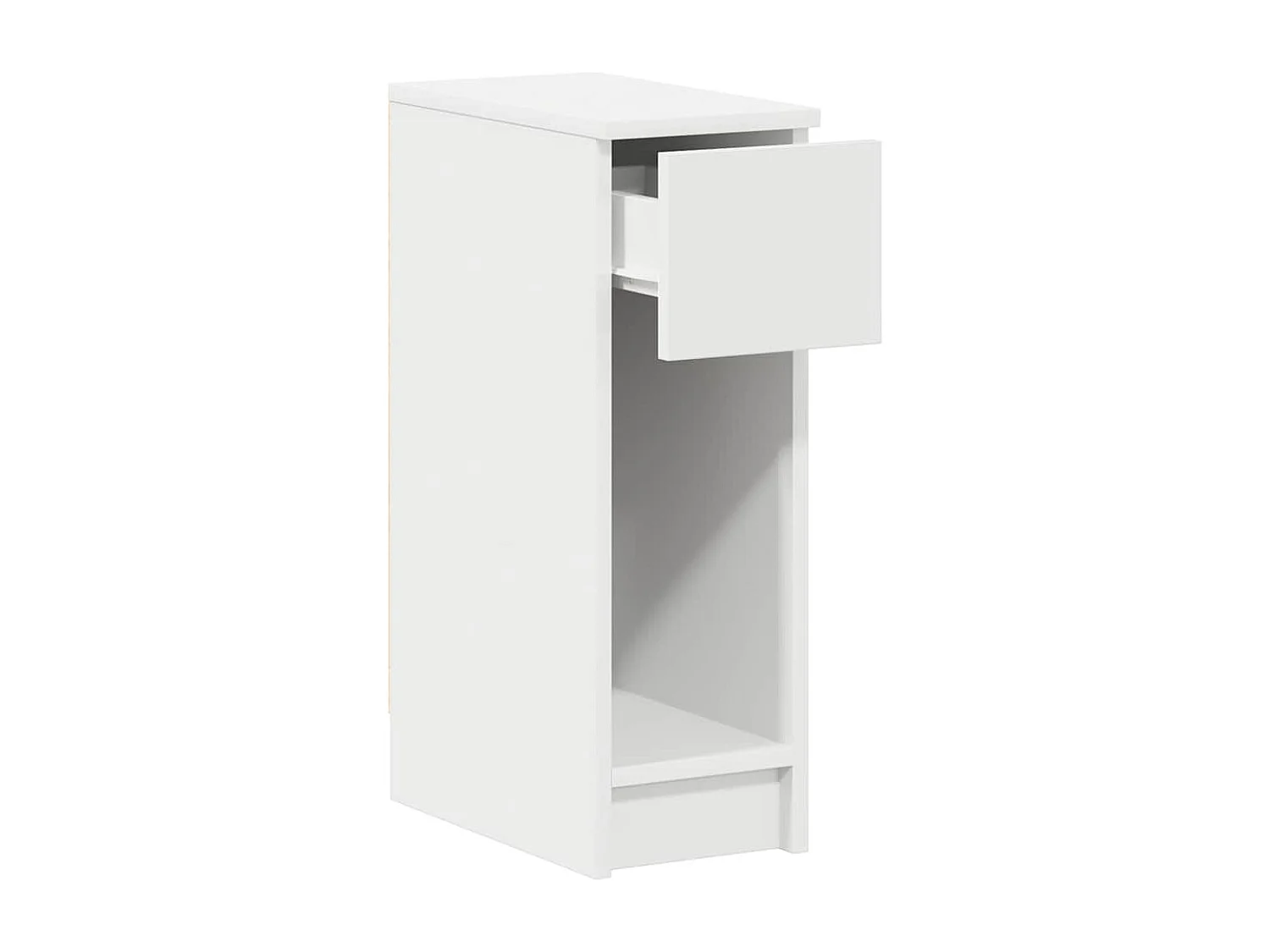 Nachtkastjes 2 st met lade 20x36x60 cm wit