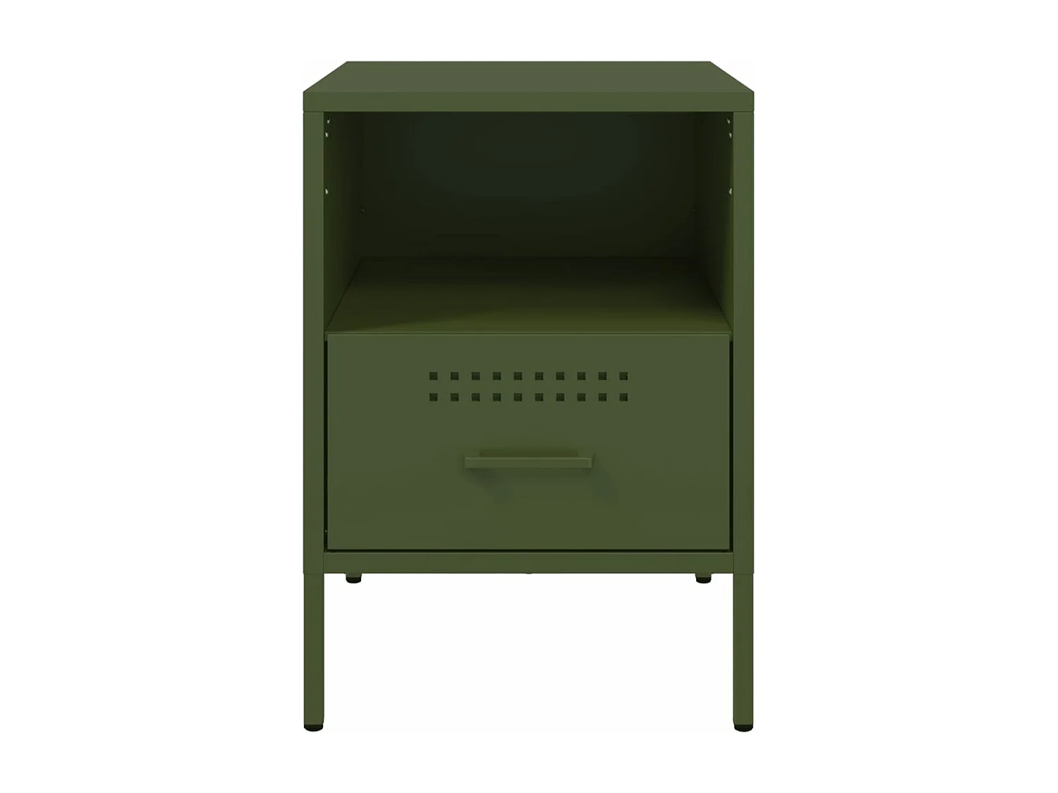 Tables de chevet 2 pièces vert olive 36x39x50,5 cm