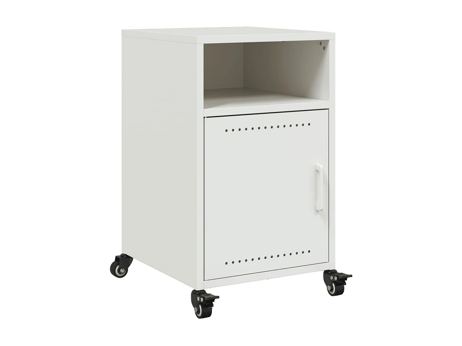 Nachtkastjes 2 st 36x39x59 cm staal wit