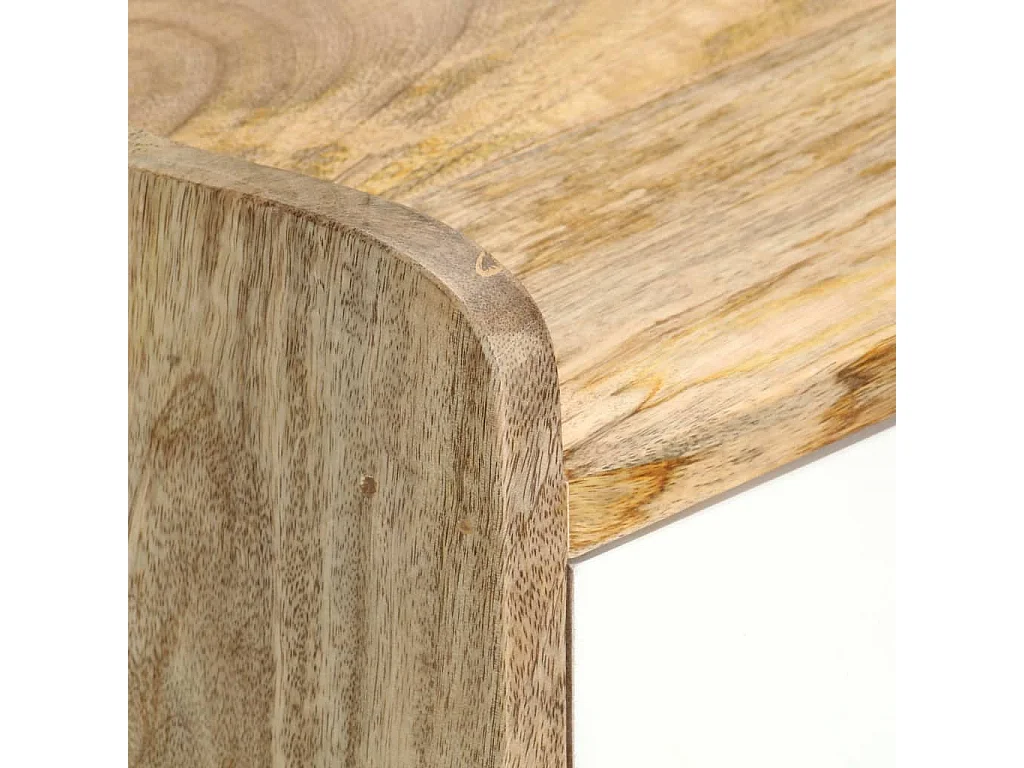 Mesita de noche de madera maciza de mango 47x35x63 cm