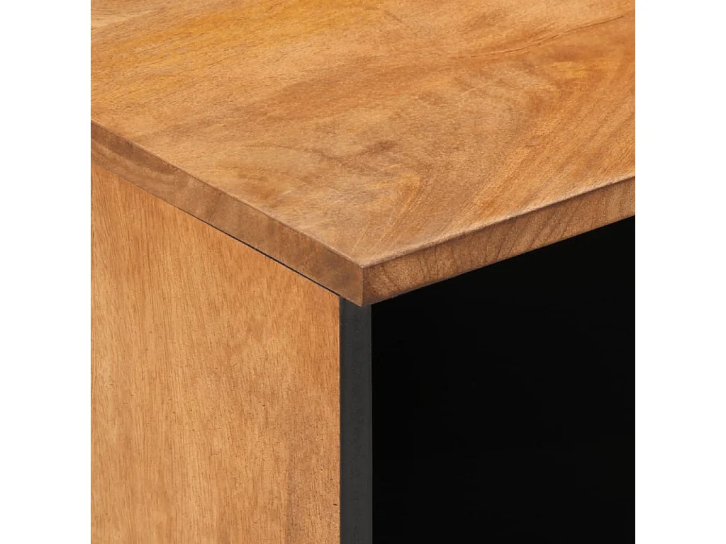 Tables de chevet 2 pièces 40x33x46 cm Bois de manguier solide