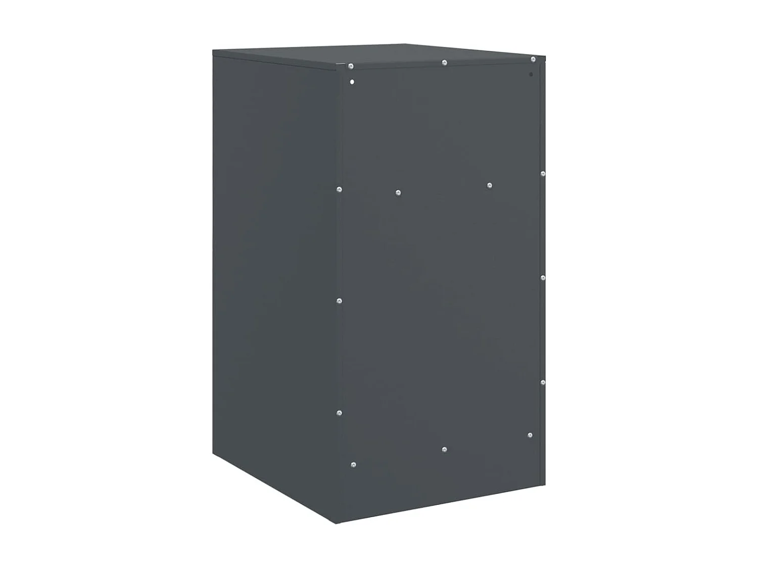 Tables de chevet 2 pièces anthracite 34,5x39x62 cm acier