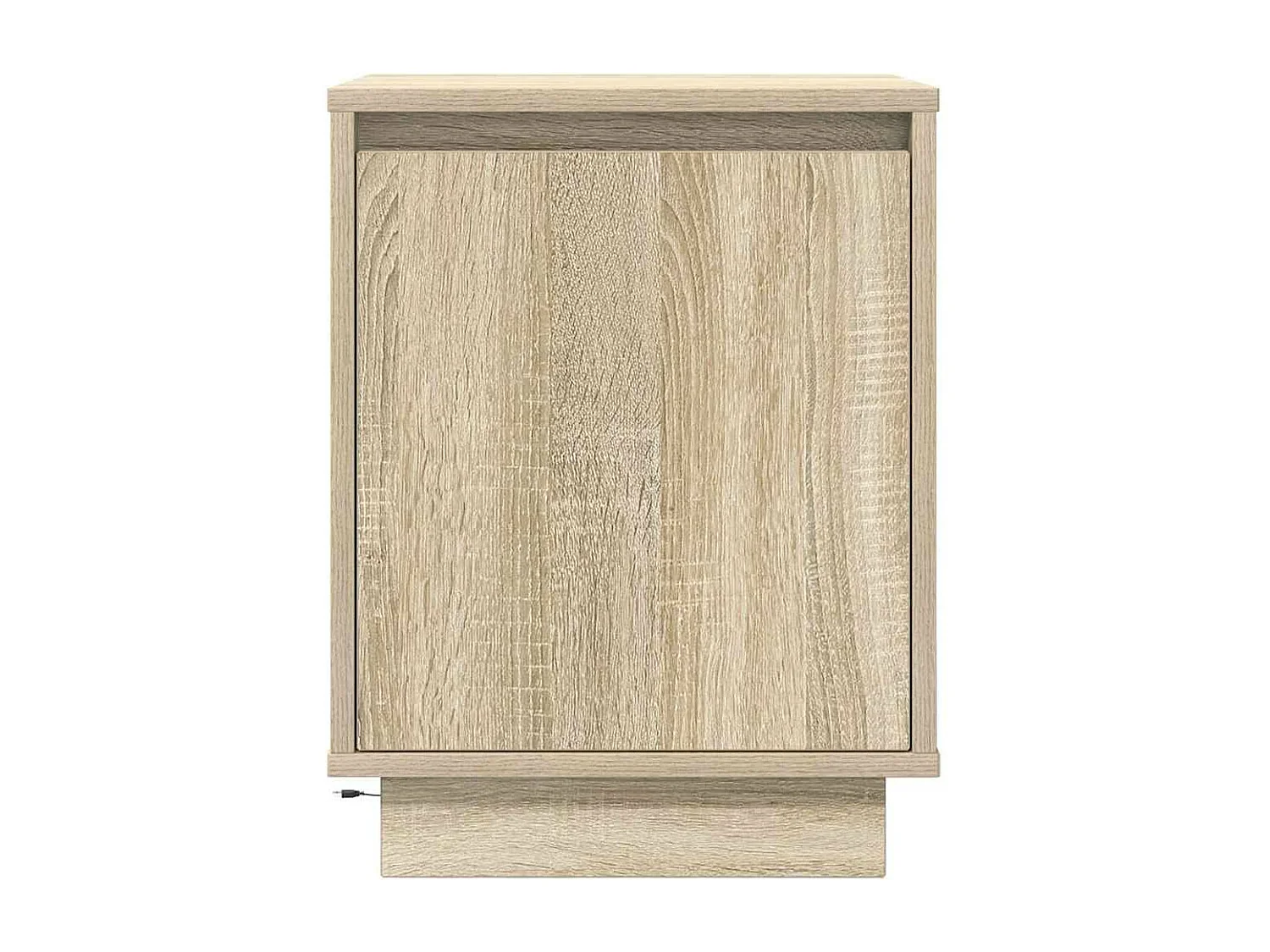 Tables de chevet avec lumières LED 2pièces chêne sonoma 38x34x50cm