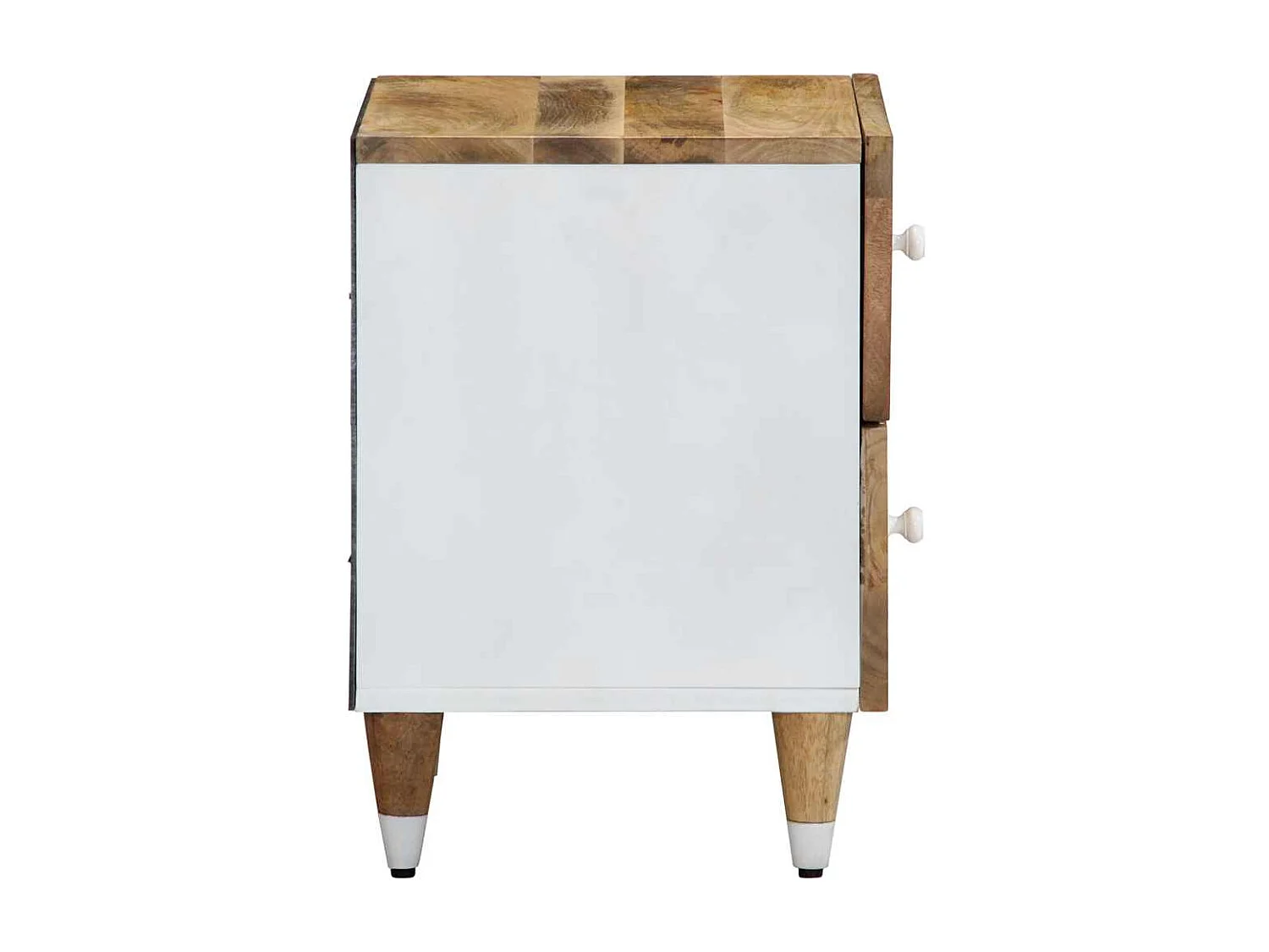 Table de chevet 40x33,5x46 cm bois de manguier solide