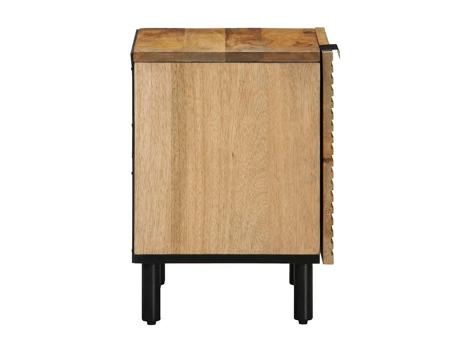 Nachtkastje 40x33x46 cm massief mangohout bruin