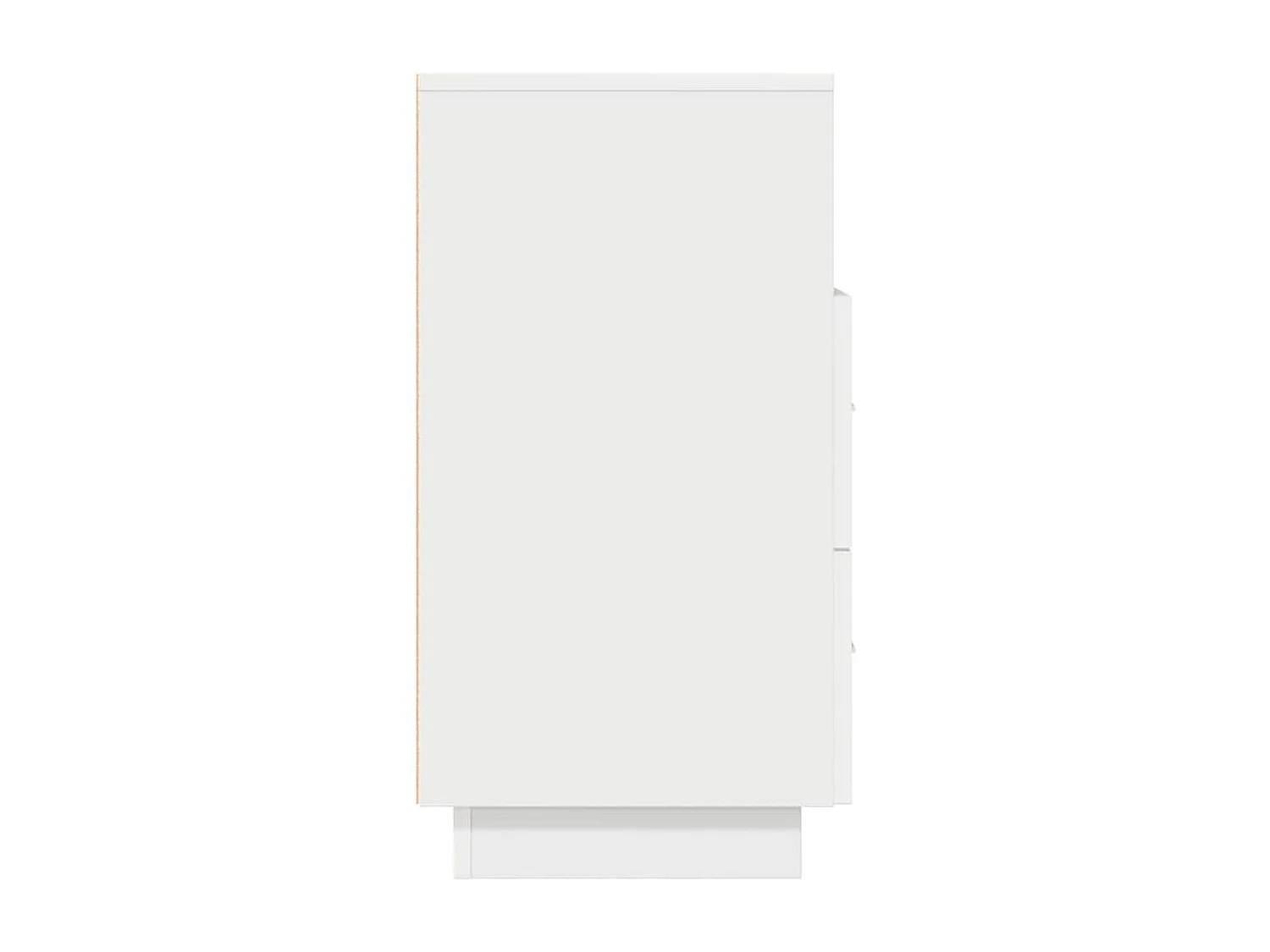 Mesas de cabeceira 2 peças com 2 gavetas 36x36x68 cm branco