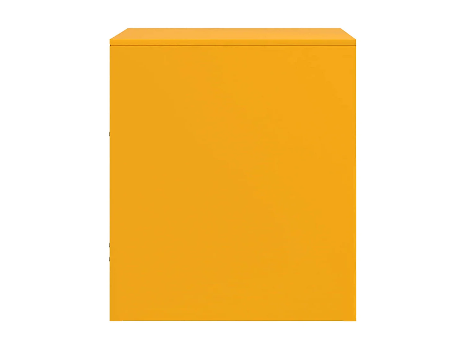 Tables de chevet 2 pièces jaune moutarde 34,5x39x44 cm acier