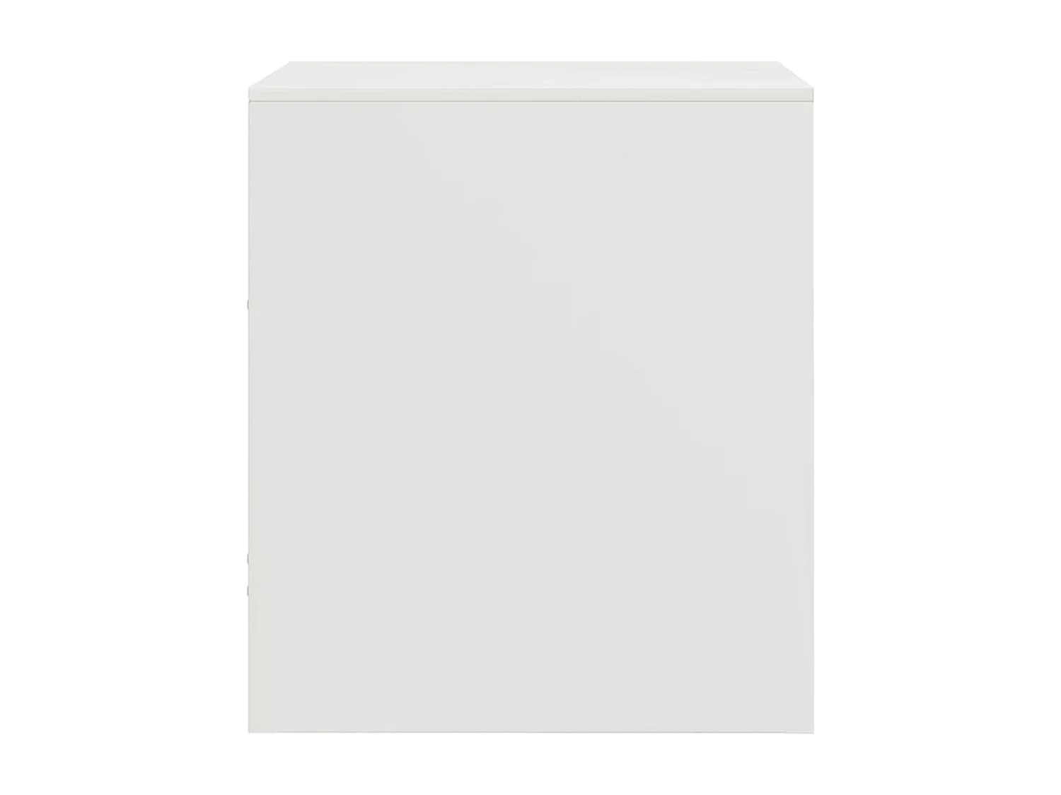 Mesas de cabeceira 2 peças 34,5x39x44 cm aço branco