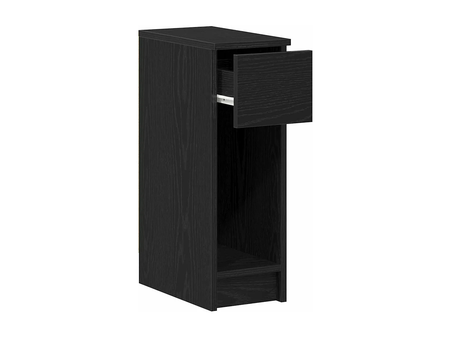 Tables de chevet avec tiroir 2 pièces chêne noir 20x36x60 cm