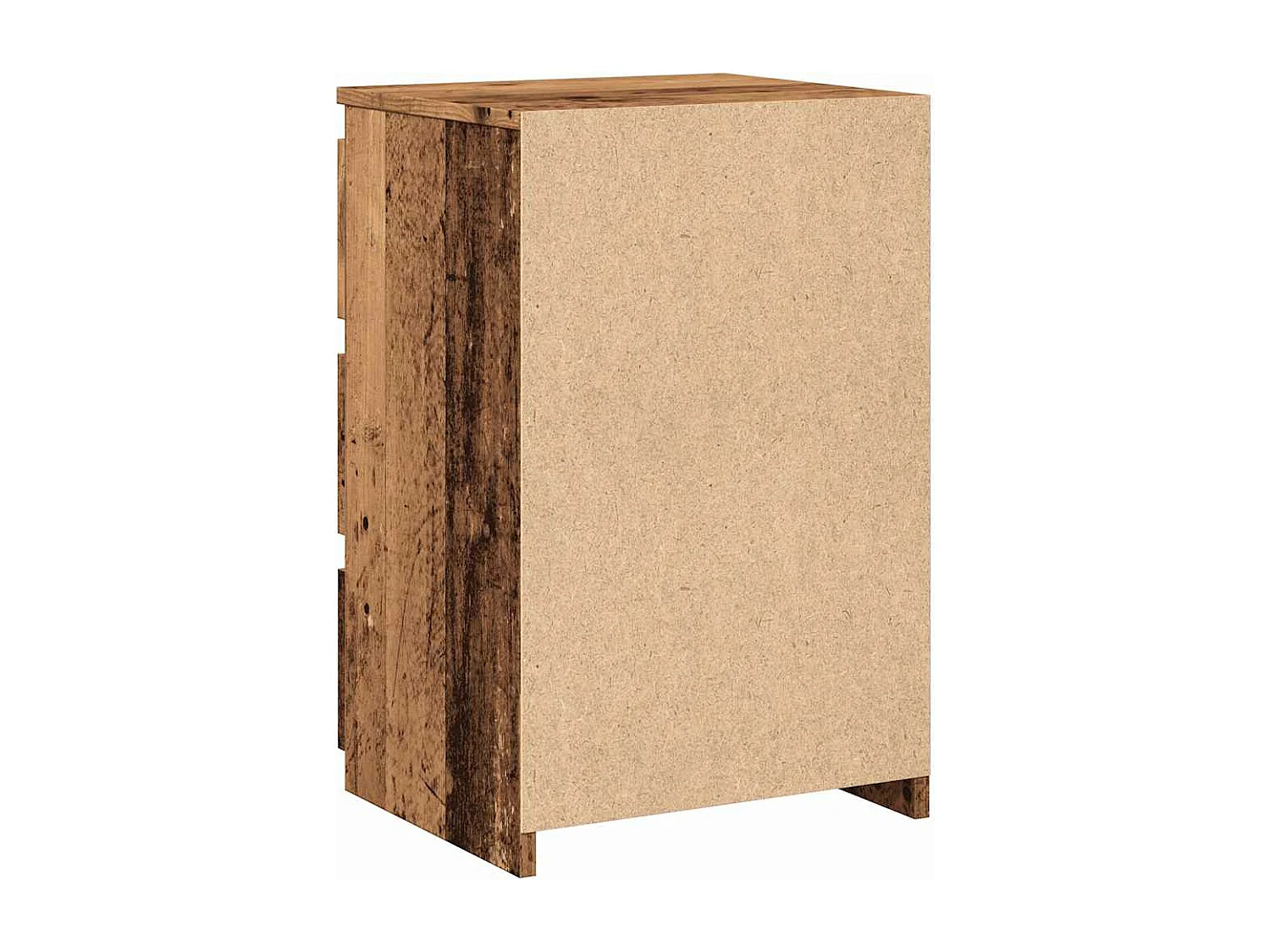 Tables de chevet 2 pièces vieux bois 40x35x62,5 cm bois ingénierie