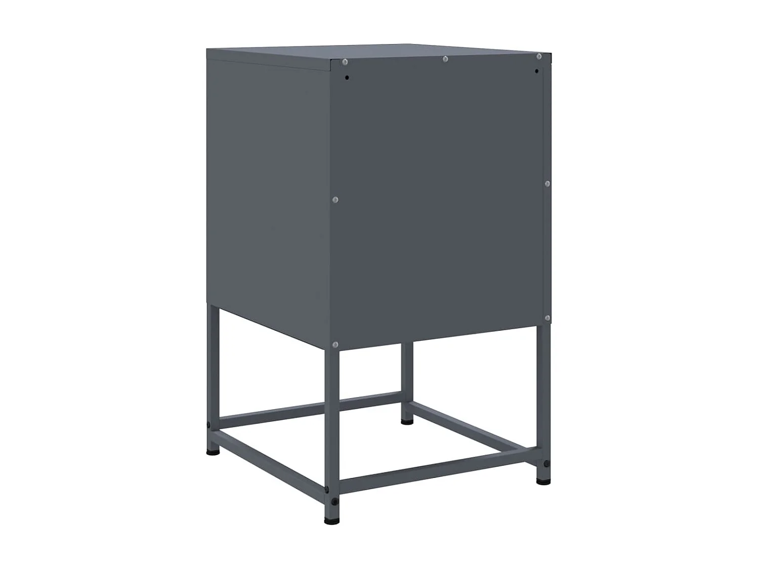 Table de chevet anthracite 36x39x60,5 cm acier