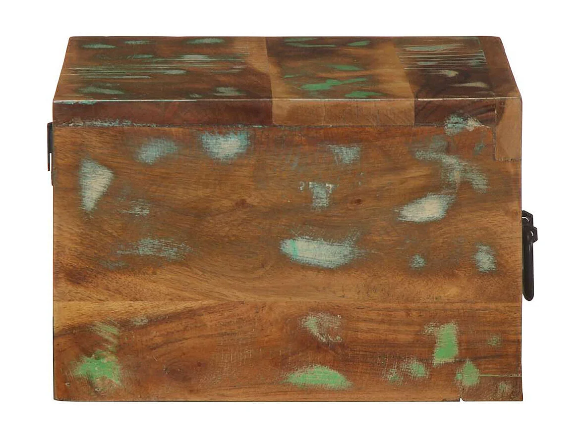 Mesas de cabeceira de parede 2 peças madeira recuperada maciça