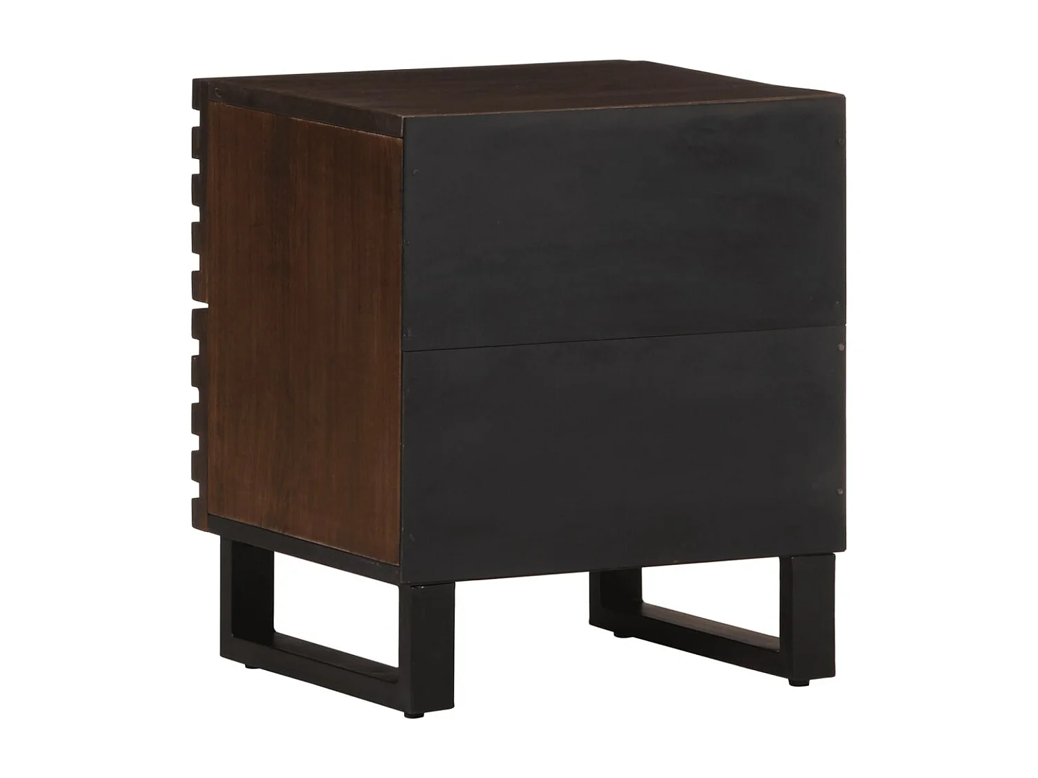 Tables de chevet 2 pièces 40x33x46 cm Bois de manguier solide