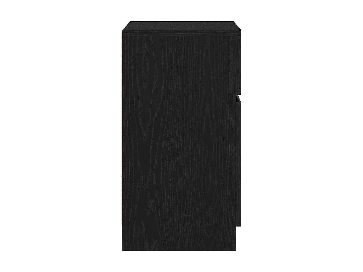 Nachtkastjes 2 st 39x35x65 cm bewerkt hout zwart