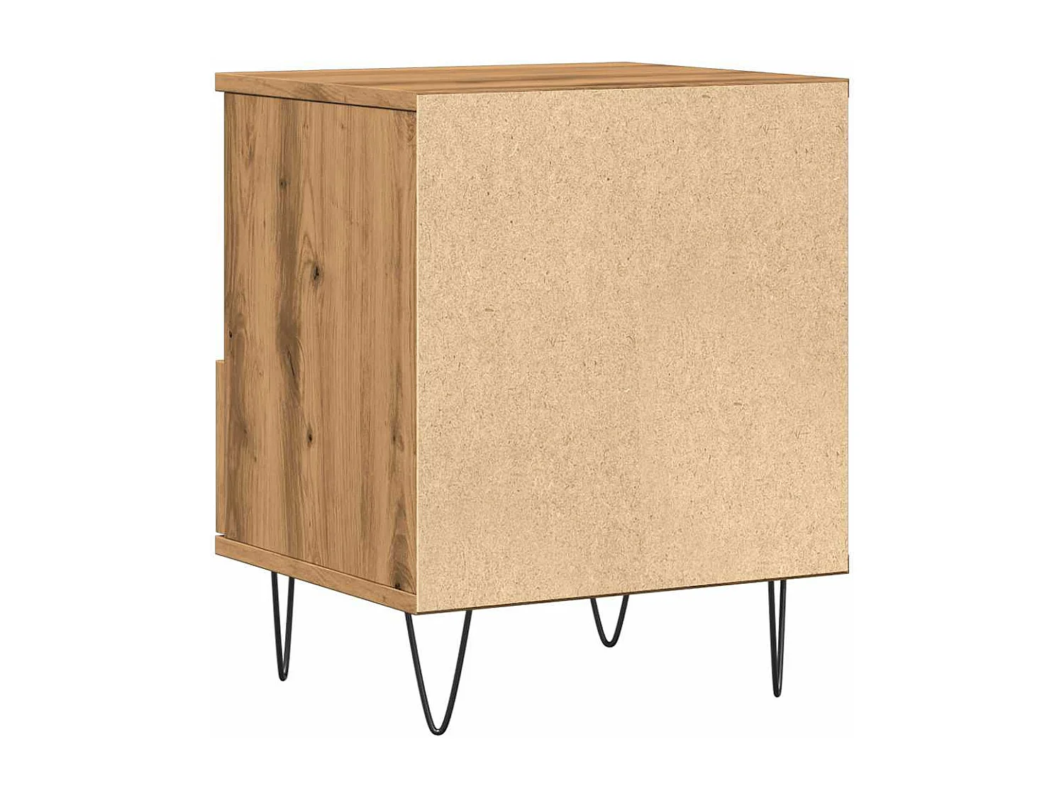 Mesita de noche madera de ingeniería roble artisian 40x35x50 cm