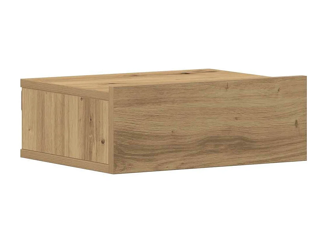 Tables de chevet flottantes 2 pièces chêne artisanal 40x32x15 cm