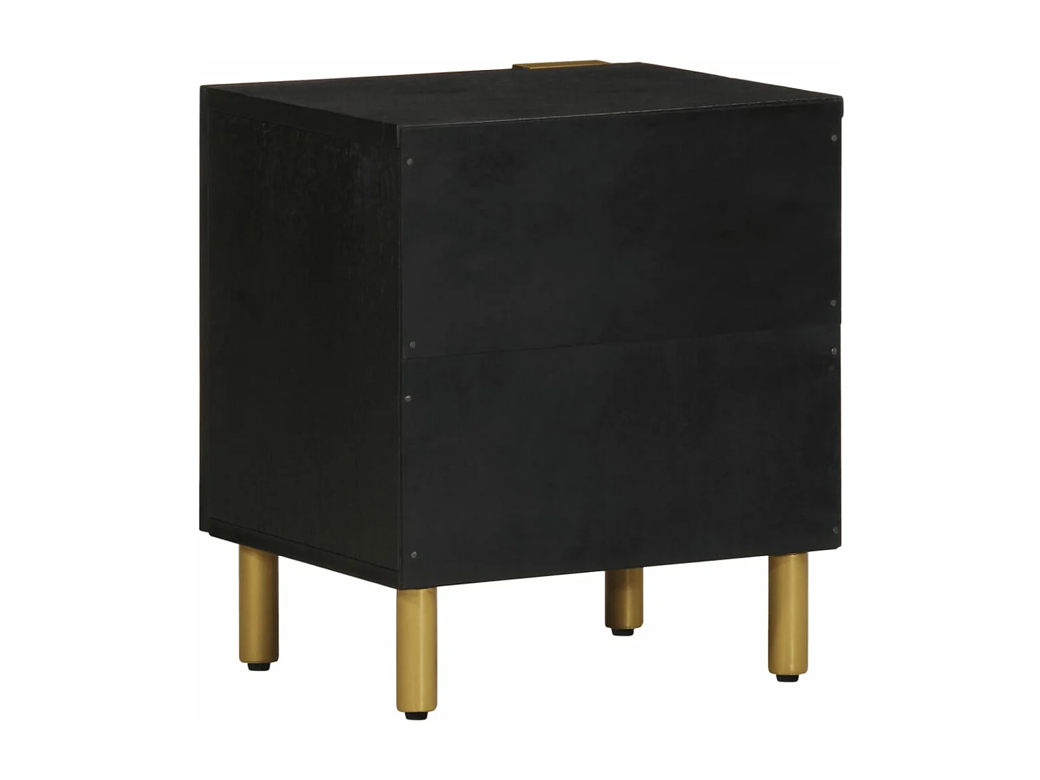 Mesa de cabeceira 40x33x46 cm madeira de mangueira maciça preto