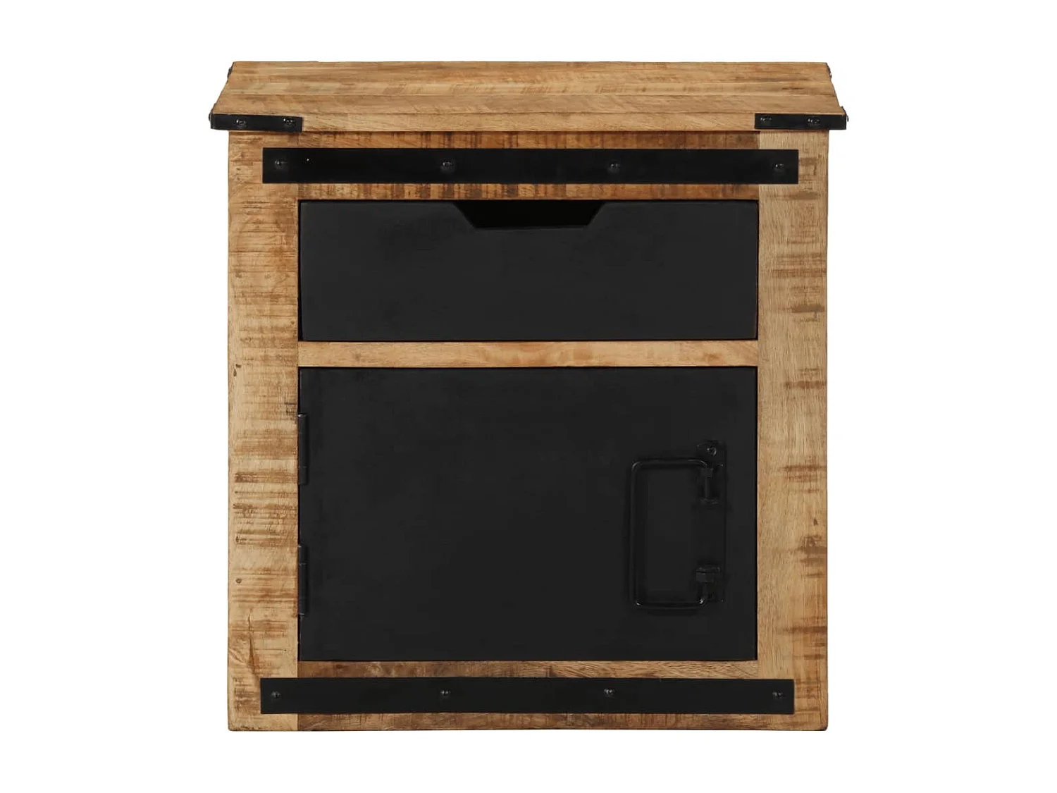 Table de chevet 45x40x45 cm bois de manguier massif