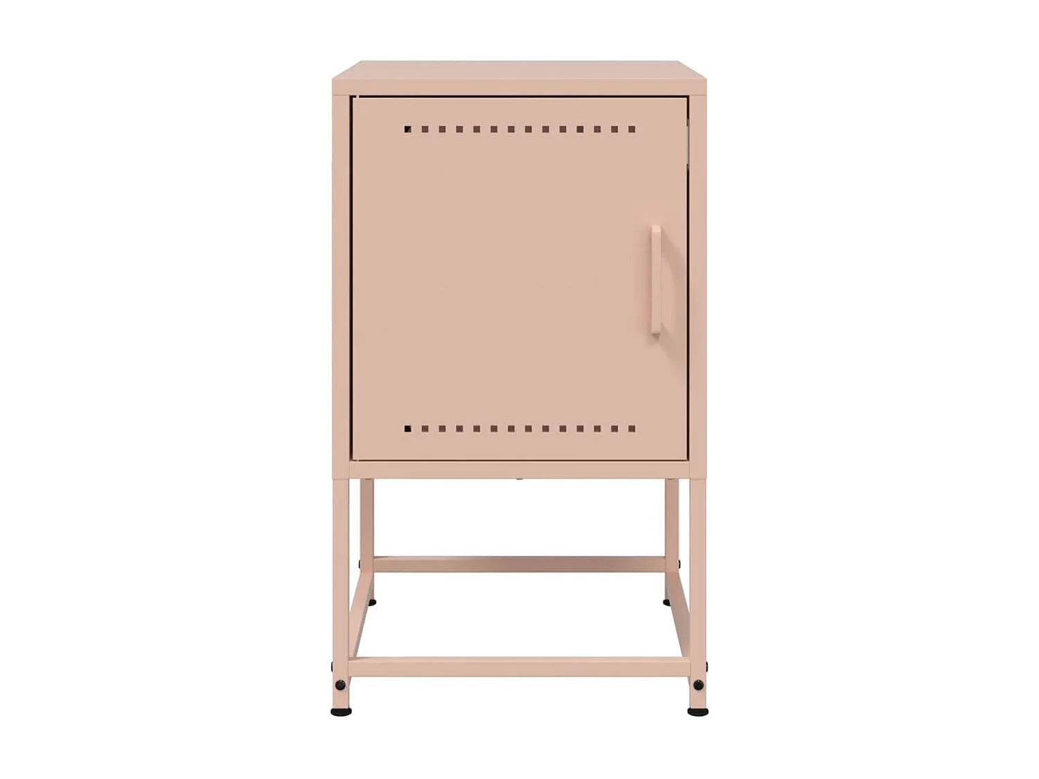 Tables de chevet 2 pièces rose 36x39x60,5 cm acier