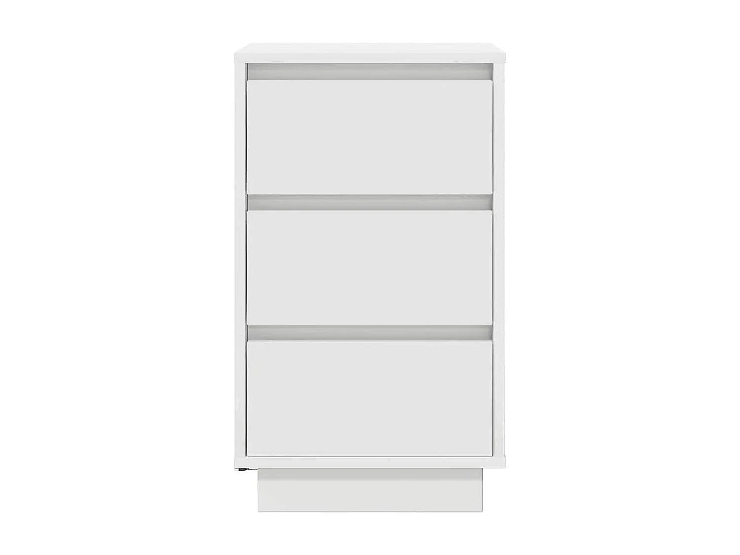 Table de chevet avec lumières LED blanc 38x34x65 cm