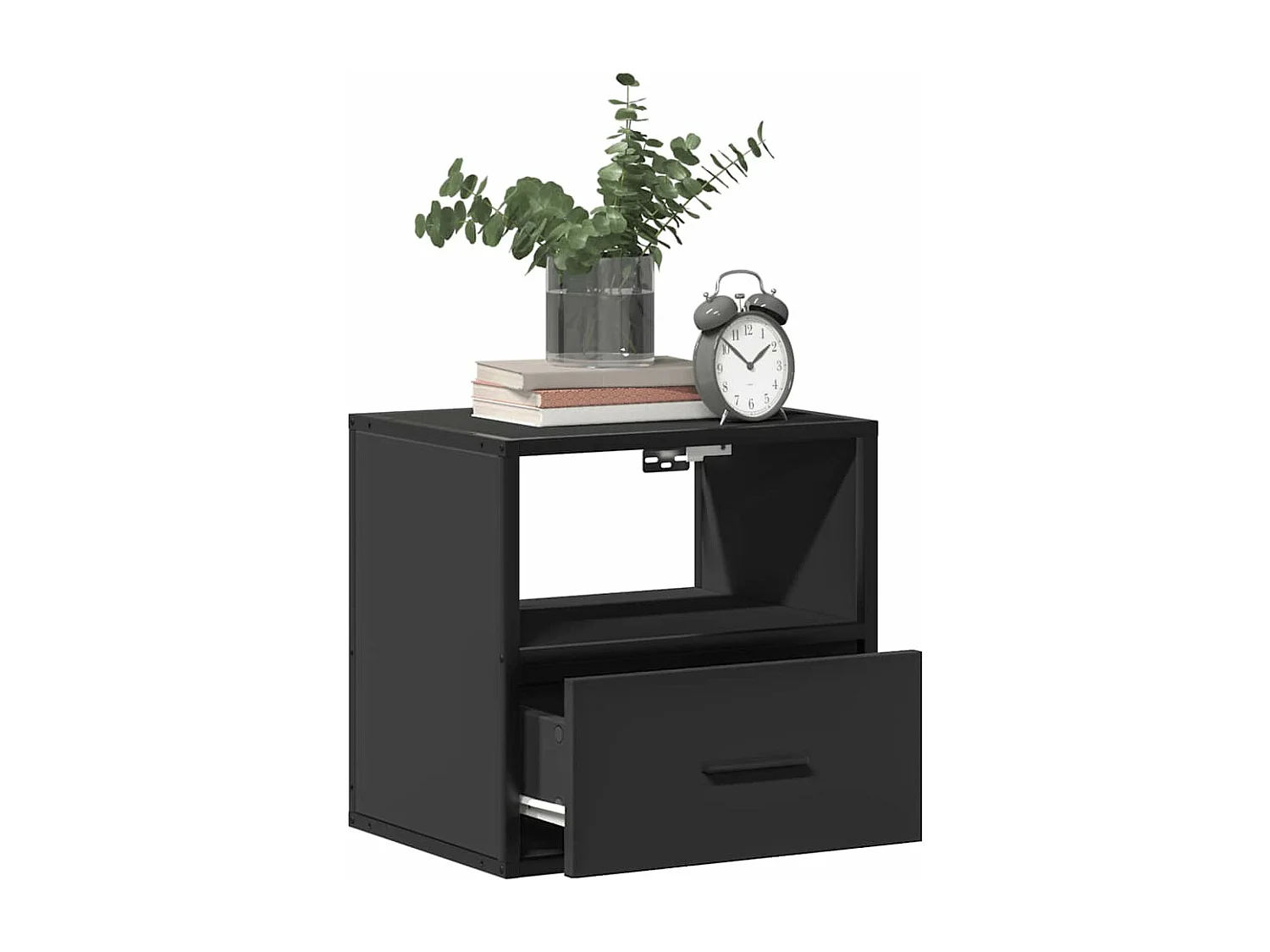 Tables de chevet murales 2 pièces noir 40x31x39,5 cm