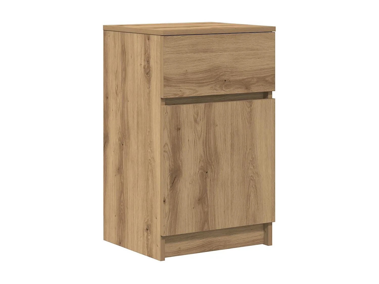 Mesita de noche madera de ingeniería roble artisian 39x35x65 cm