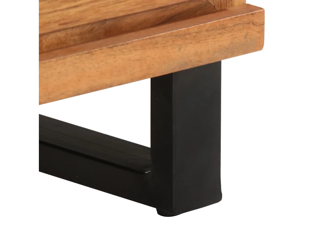 Mesa de cabeceira 40x33x46 cm madeira de acácia maciça