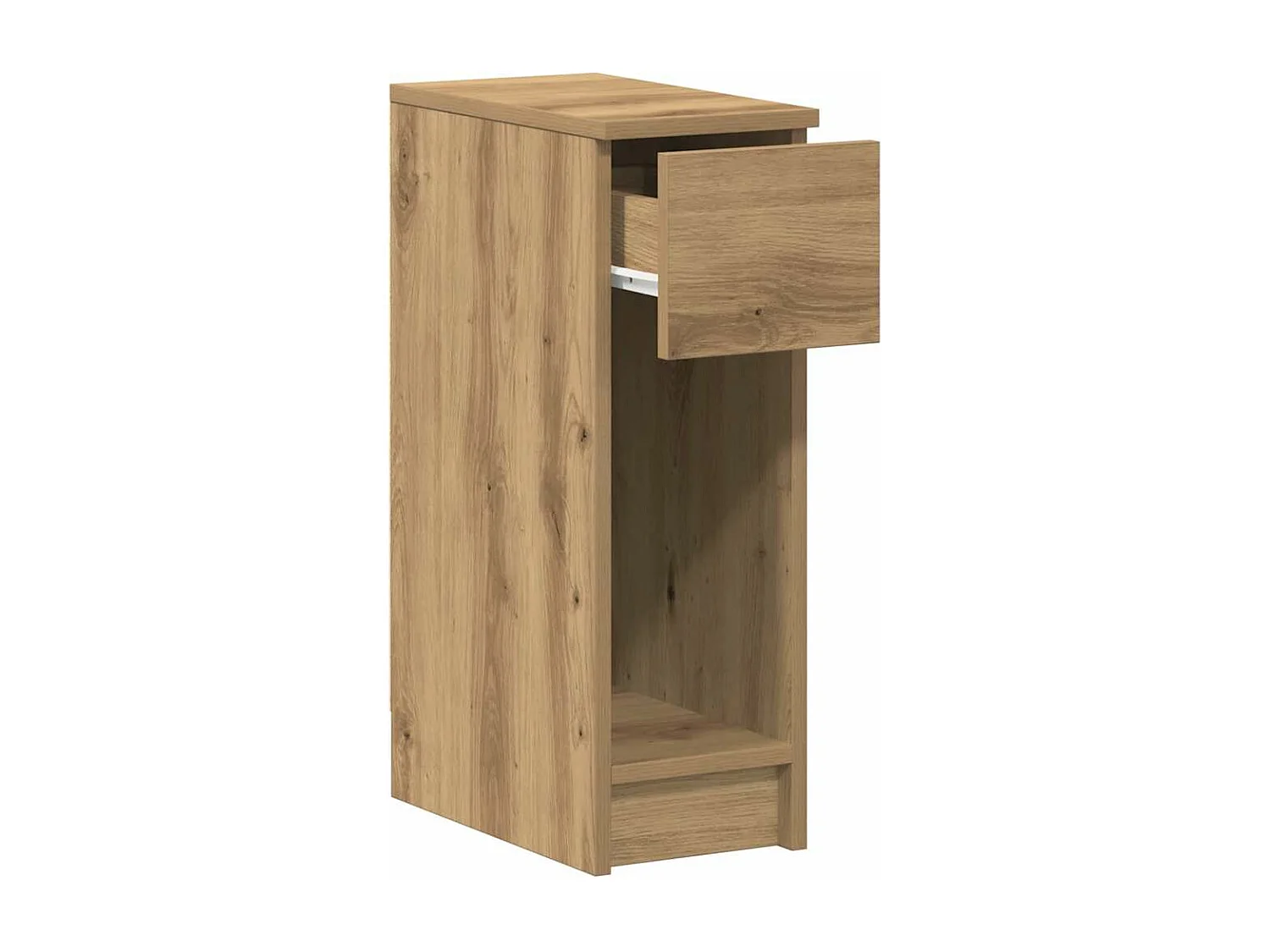 Nachtkastjes 2 st met lade 20x36x60 cm artisanaal eikenkleurig