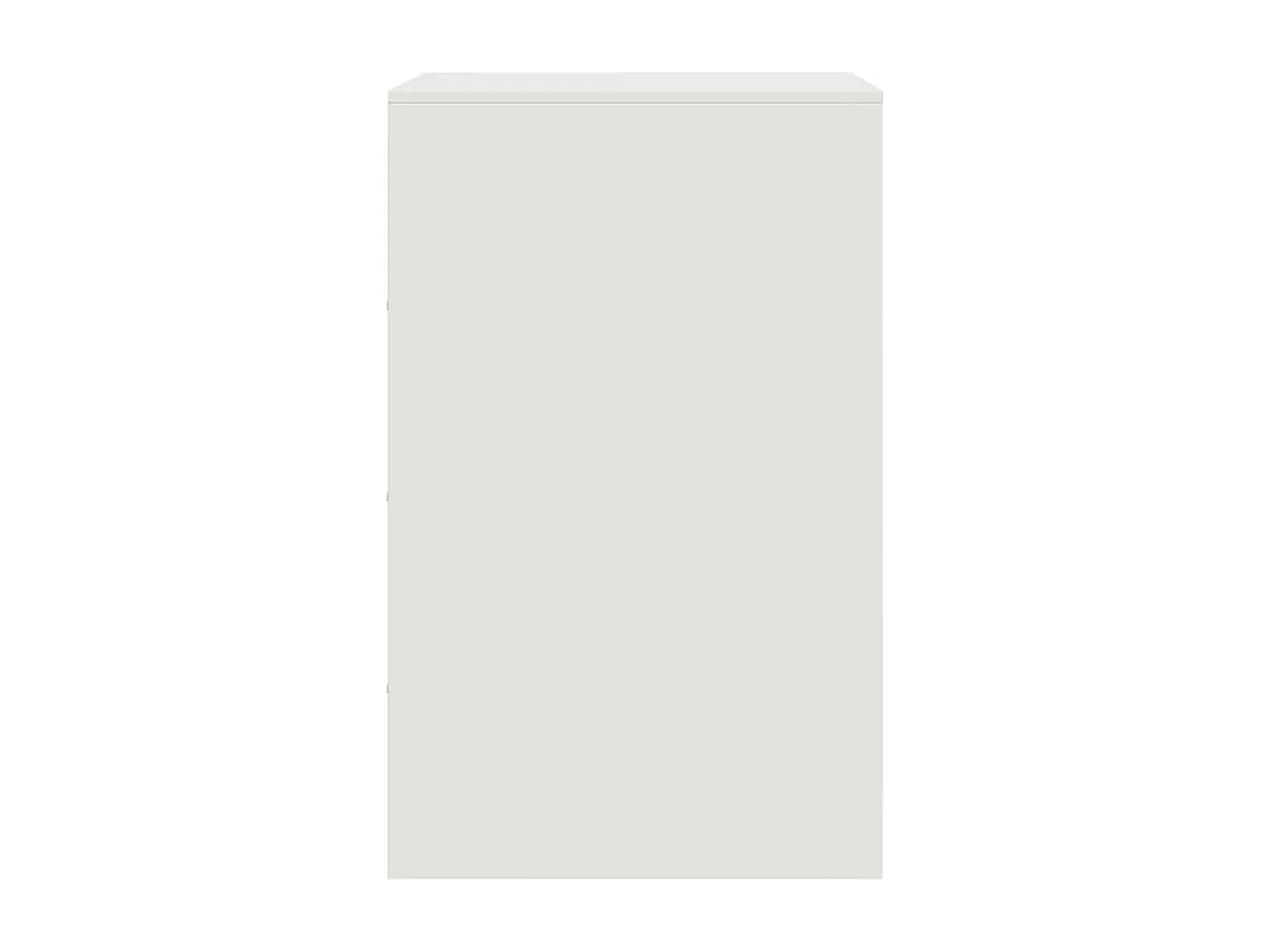 Mesa de cabeceira 34,5x39x62 cm aço branco