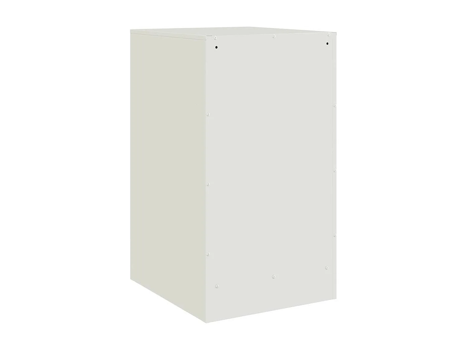 Mesa de cabeceira 34,5x39x62 cm aço branco