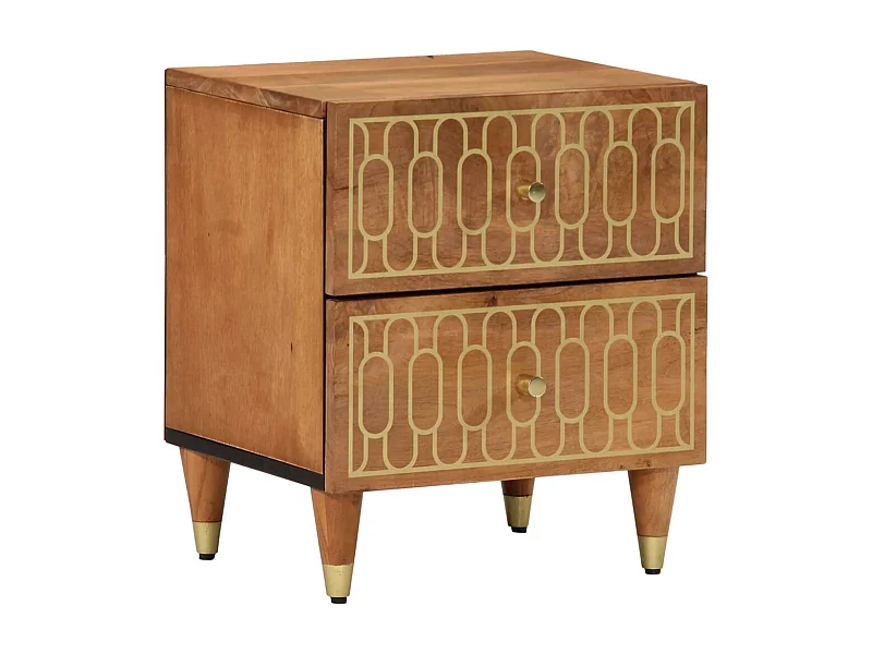 Table de chevet 40x33x46 cm Bois de manguier solide