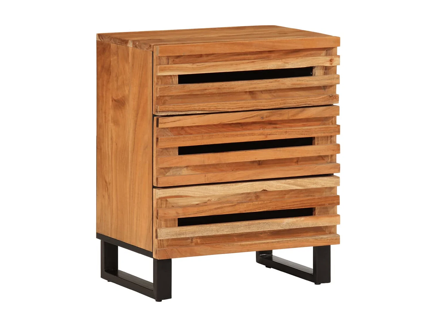 Table de chevet 50x34x62 cm bois d'acacia solide