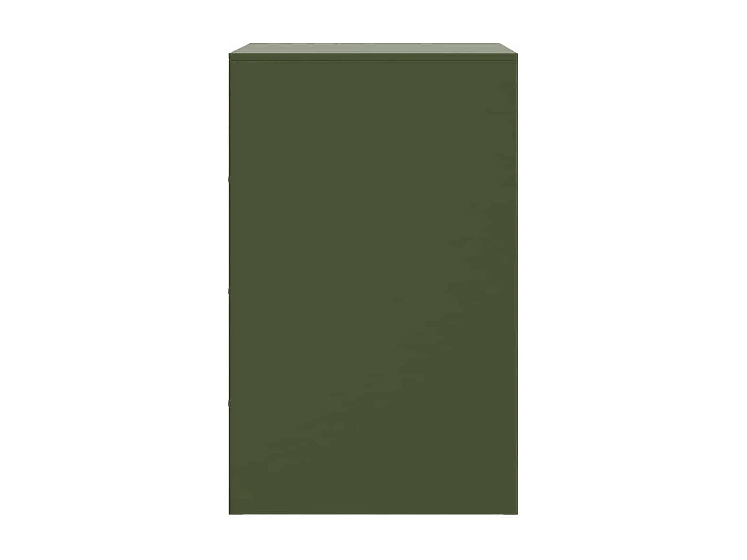 Tables de chevet 2 pièces noir vert olive 34,5x39x62 cm acier