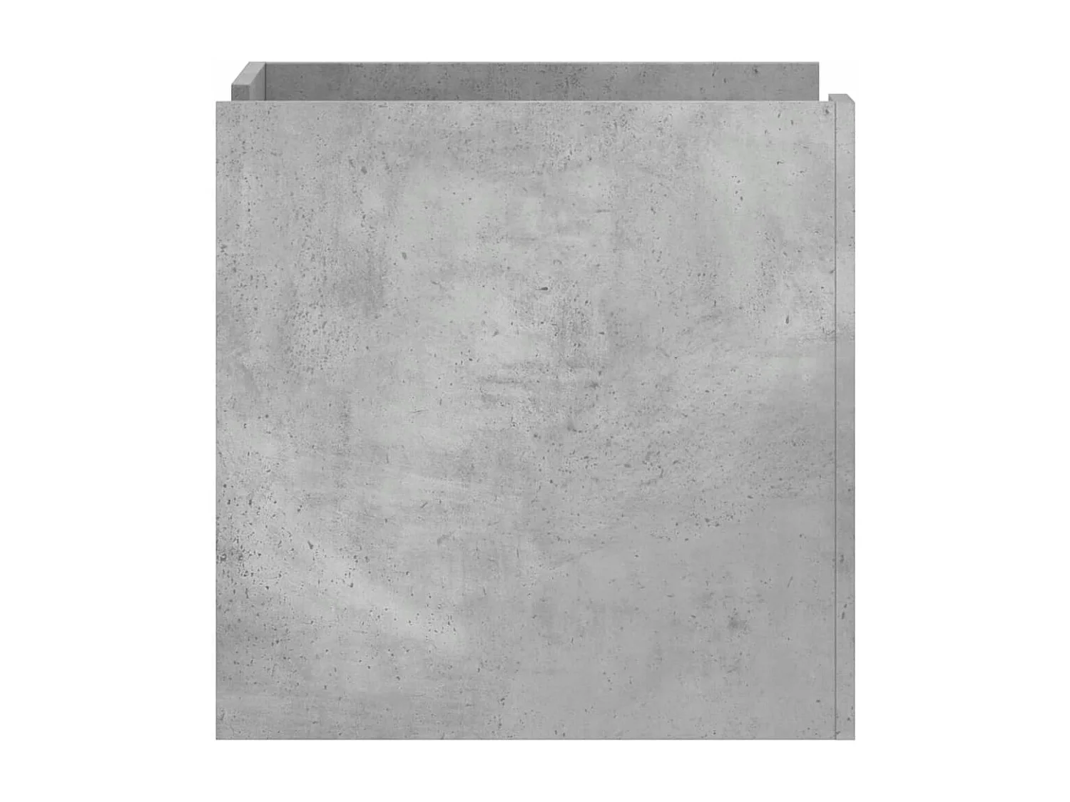 Table de chevet gris béton 45x50x50 cm bois d'ingénierie