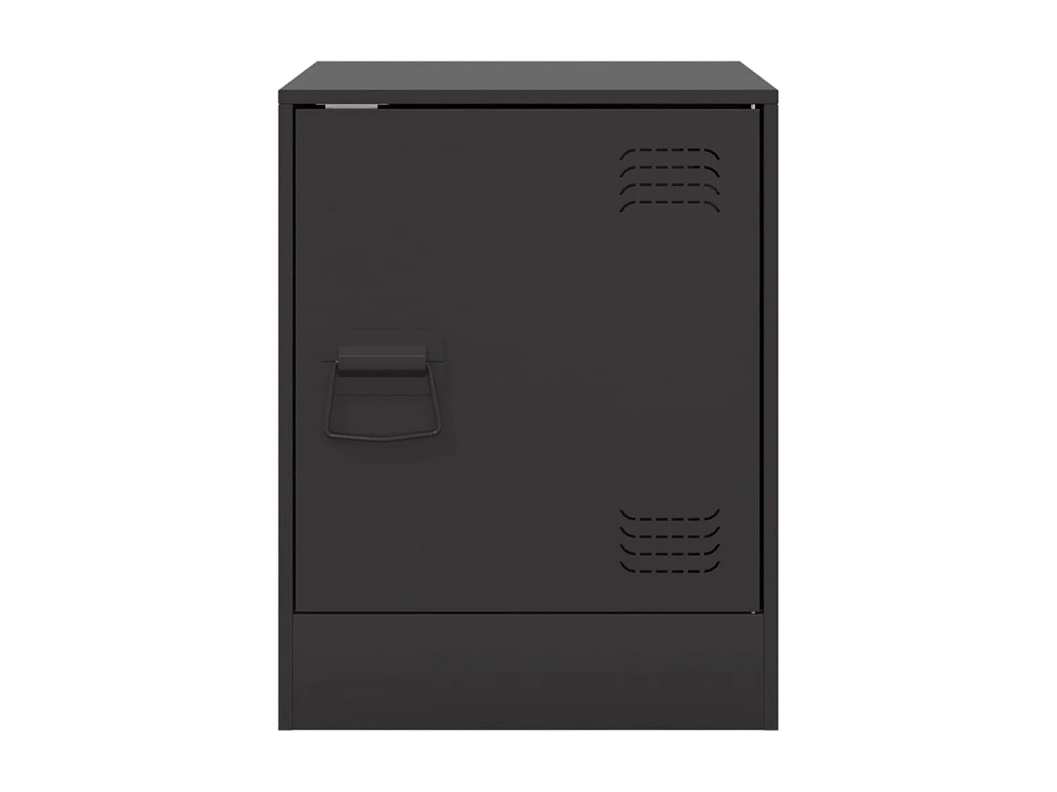 Tables de chevet 2 pièces noir 34,5x39x44 cm acier