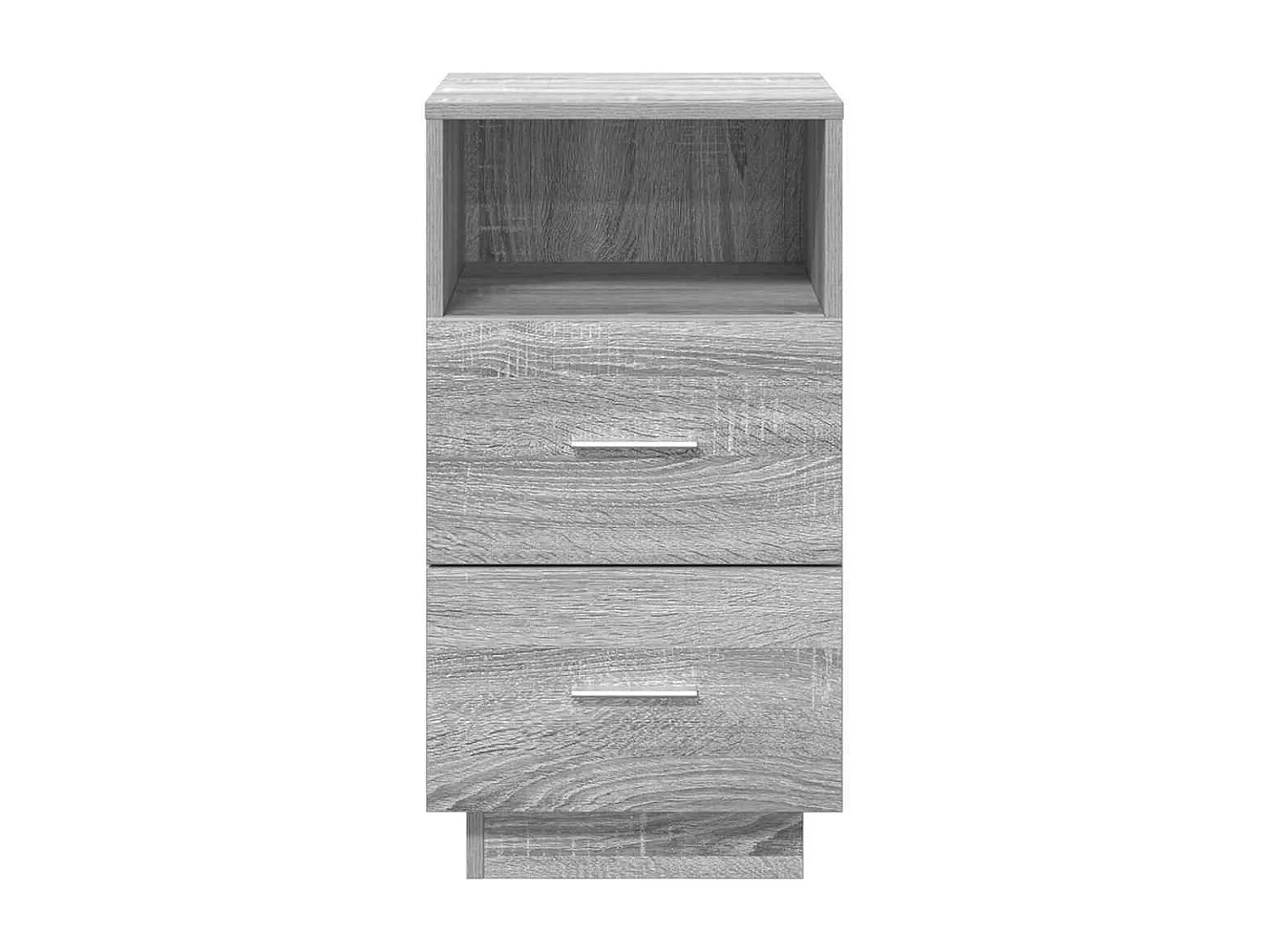 Table de chevet avec 2 tiroirs sonoma gris 36x36x68 cm