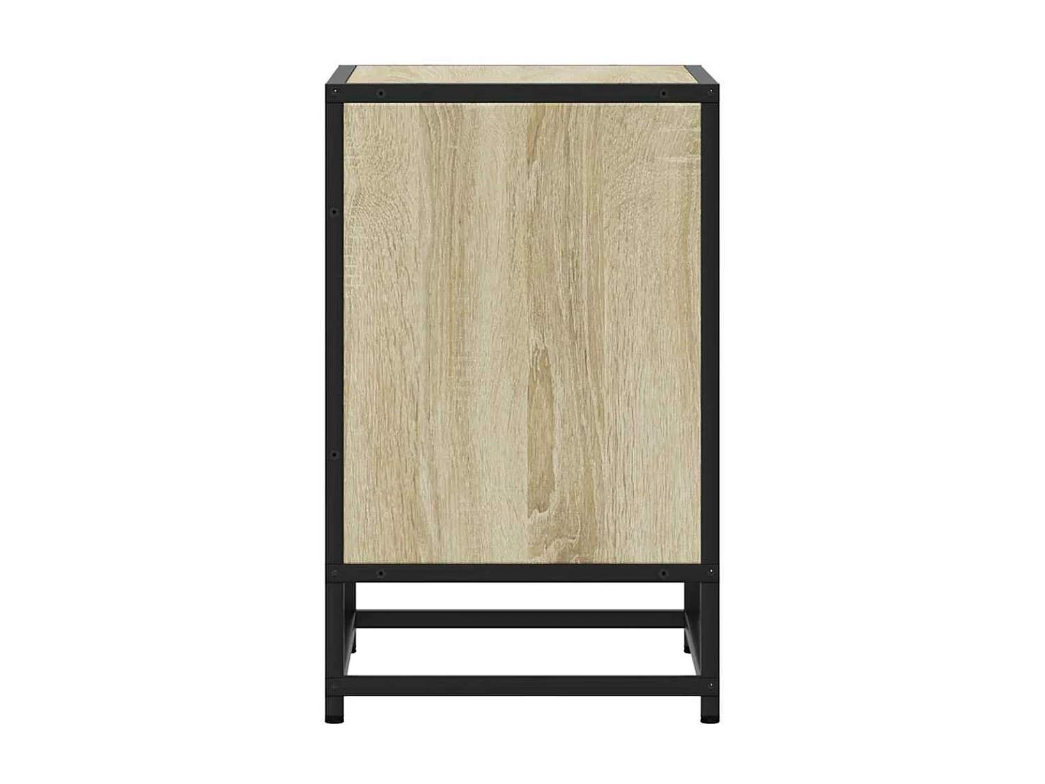 Tables de chevet 2 pièces chêne sonoma bois d'ingénierie et métal