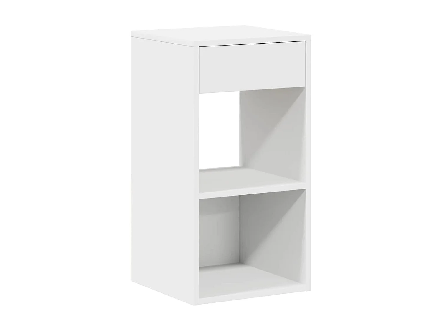 Nachtkastjes 2 st met lade 35x34x66,5 cm wit